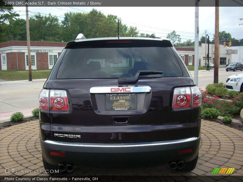 Dark Crimson Metallic / Ebony 2009 GMC Acadia SLT