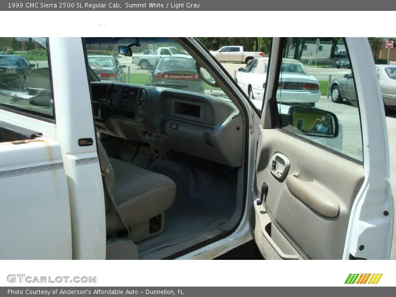 Summit White / Light Gray 1999 GMC Sierra 2500 SL Regular Cab