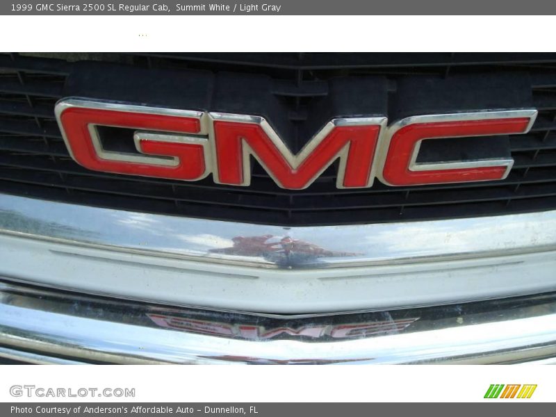 Summit White / Light Gray 1999 GMC Sierra 2500 SL Regular Cab