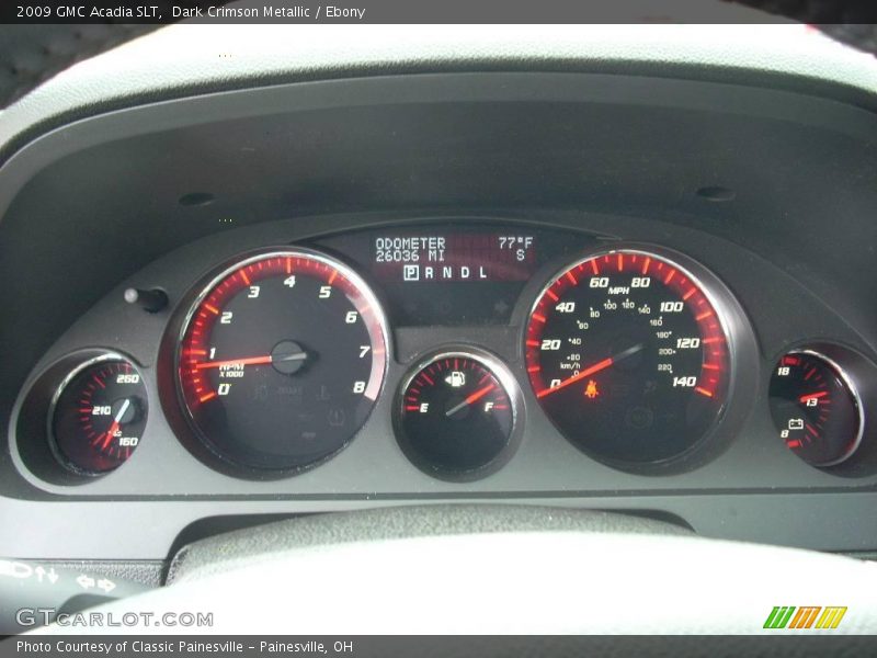 Dark Crimson Metallic / Ebony 2009 GMC Acadia SLT
