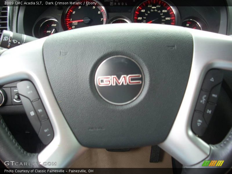 Dark Crimson Metallic / Ebony 2009 GMC Acadia SLT