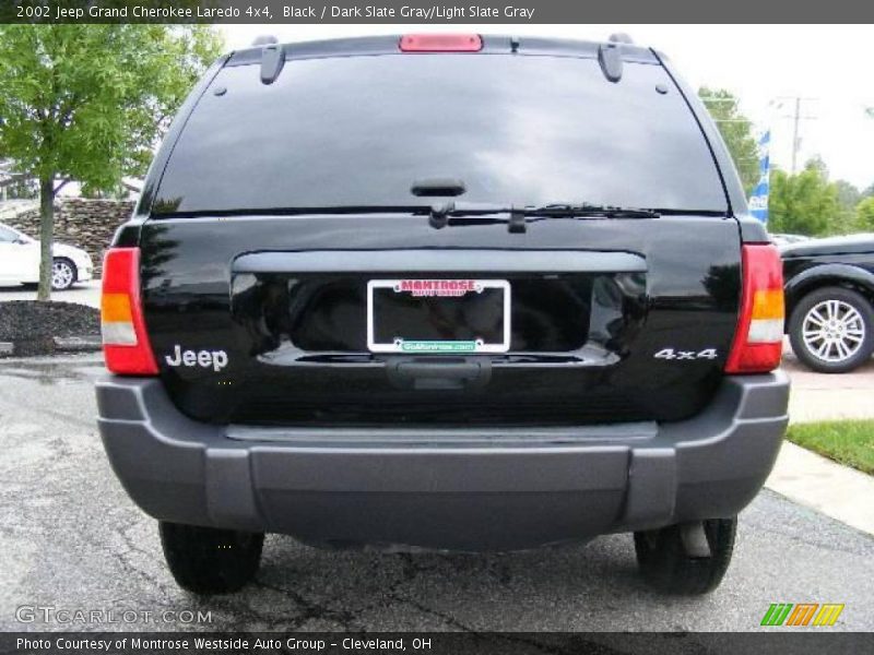 Black / Dark Slate Gray/Light Slate Gray 2002 Jeep Grand Cherokee Laredo 4x4