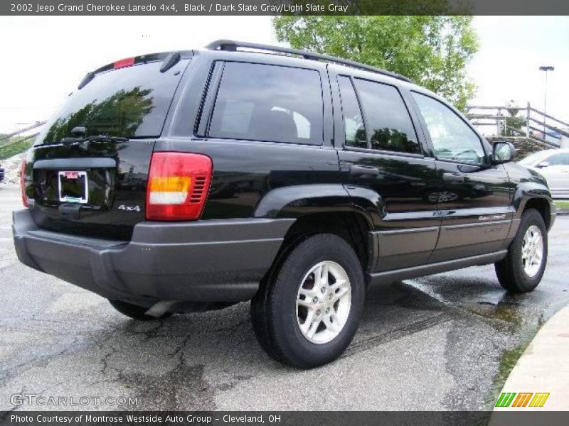 Black / Dark Slate Gray/Light Slate Gray 2002 Jeep Grand Cherokee Laredo 4x4