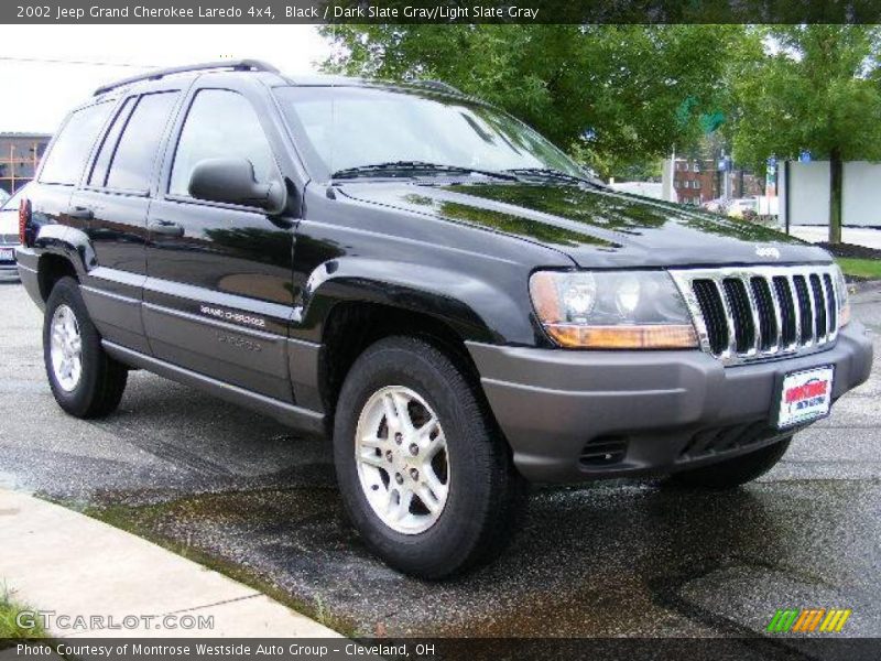 Black / Dark Slate Gray/Light Slate Gray 2002 Jeep Grand Cherokee Laredo 4x4