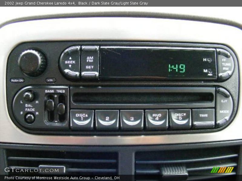 Black / Dark Slate Gray/Light Slate Gray 2002 Jeep Grand Cherokee Laredo 4x4