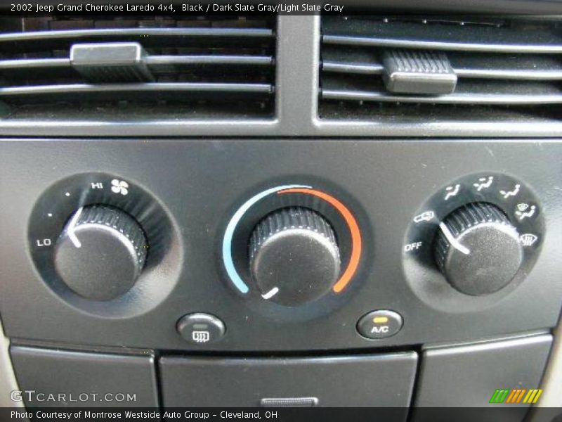 Black / Dark Slate Gray/Light Slate Gray 2002 Jeep Grand Cherokee Laredo 4x4
