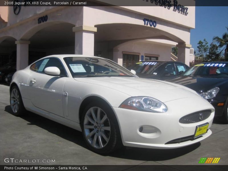 Porcelain / Caramel 2008 Jaguar XK XK8 Coupe