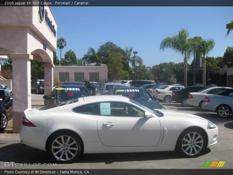Porcelain / Caramel 2008 Jaguar XK XK8 Coupe