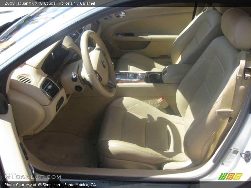 Porcelain / Caramel 2008 Jaguar XK XK8 Coupe