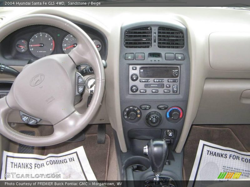 Sandstone / Beige 2004 Hyundai Santa Fe GLS 4WD