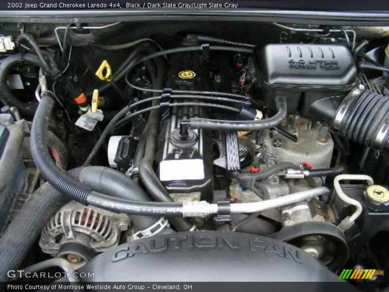 Black / Dark Slate Gray/Light Slate Gray 2002 Jeep Grand Cherokee Laredo 4x4