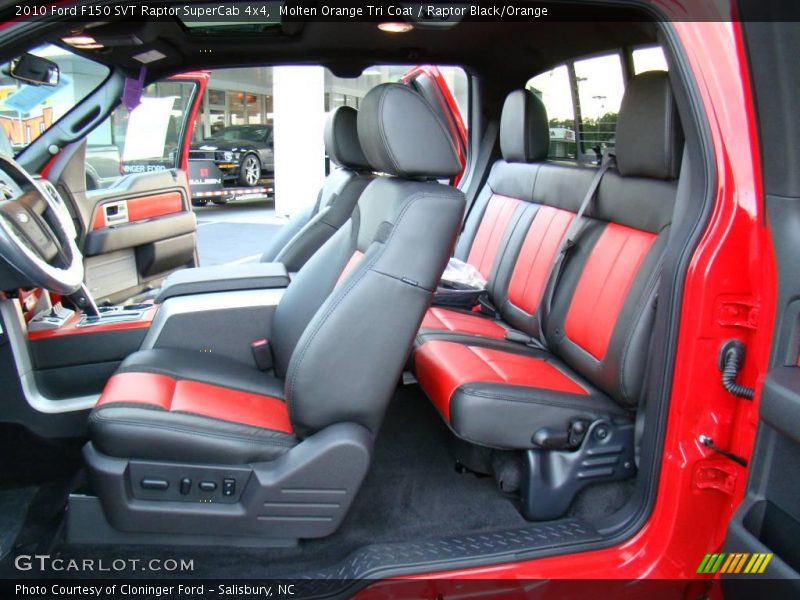 Molten Orange Tri Coat / Raptor Black/Orange 2010 Ford F150 SVT Raptor SuperCab 4x4