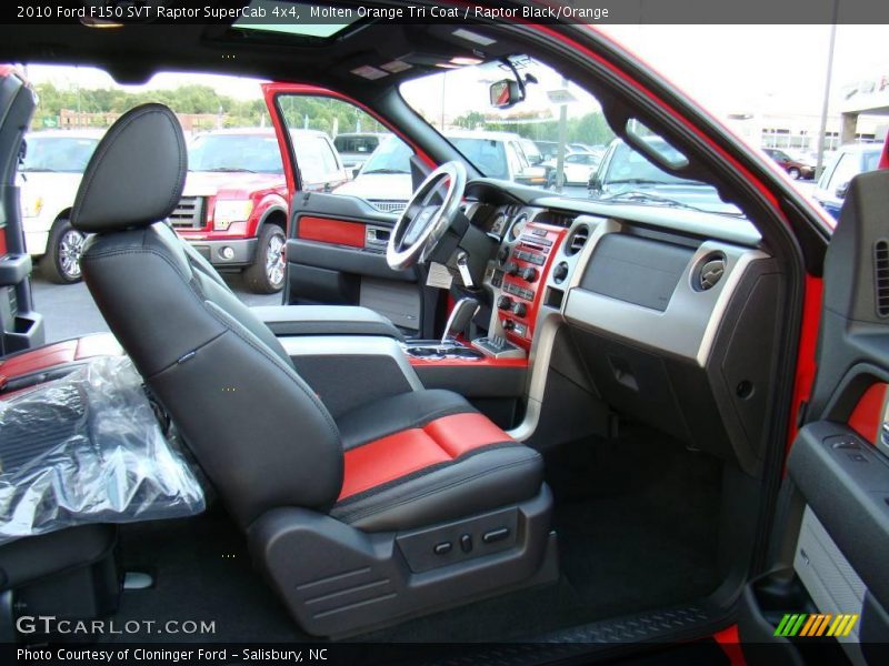 Molten Orange Tri Coat / Raptor Black/Orange 2010 Ford F150 SVT Raptor SuperCab 4x4