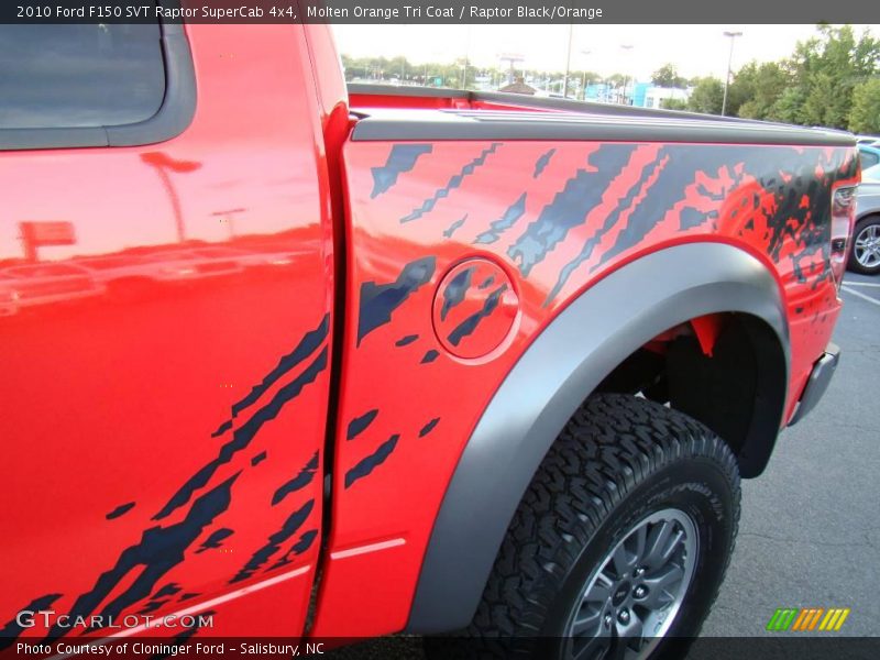 Molten Orange Tri Coat / Raptor Black/Orange 2010 Ford F150 SVT Raptor SuperCab 4x4