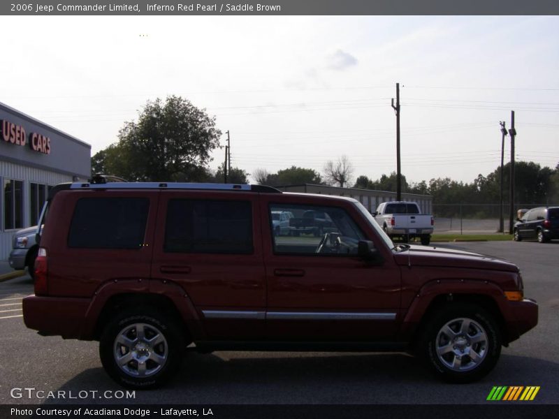 Inferno Red Pearl / Saddle Brown 2006 Jeep Commander Limited