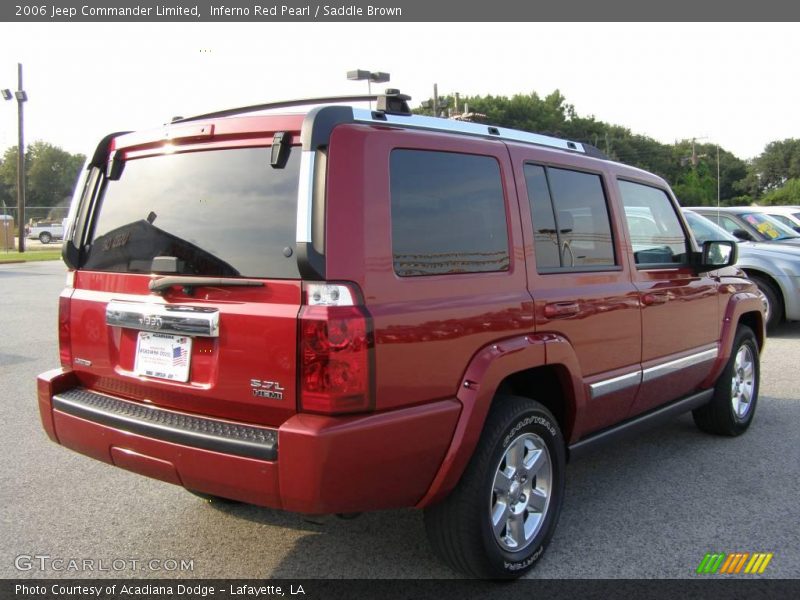 Inferno Red Pearl / Saddle Brown 2006 Jeep Commander Limited