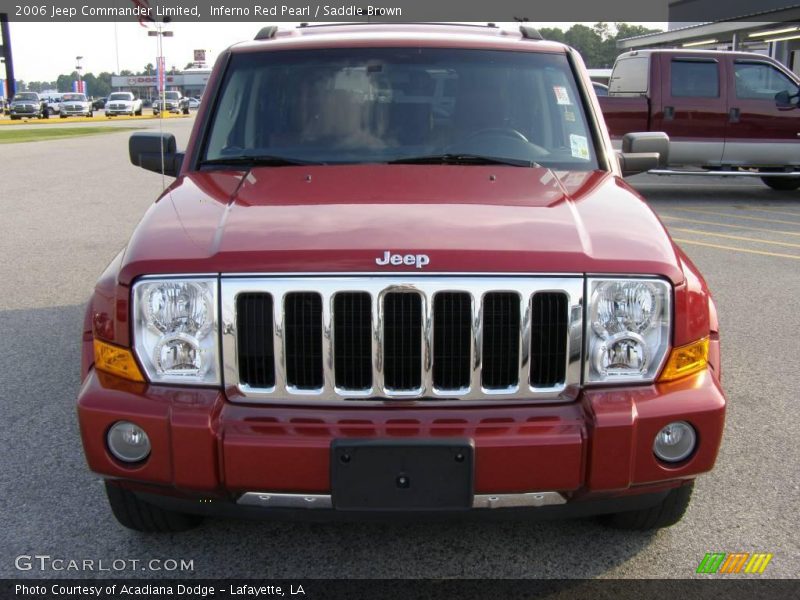 Inferno Red Pearl / Saddle Brown 2006 Jeep Commander Limited