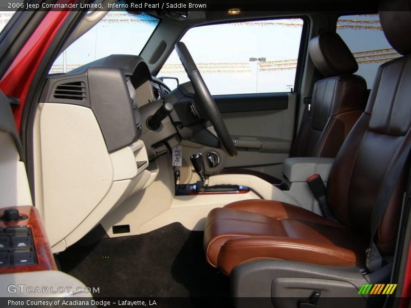 Inferno Red Pearl / Saddle Brown 2006 Jeep Commander Limited