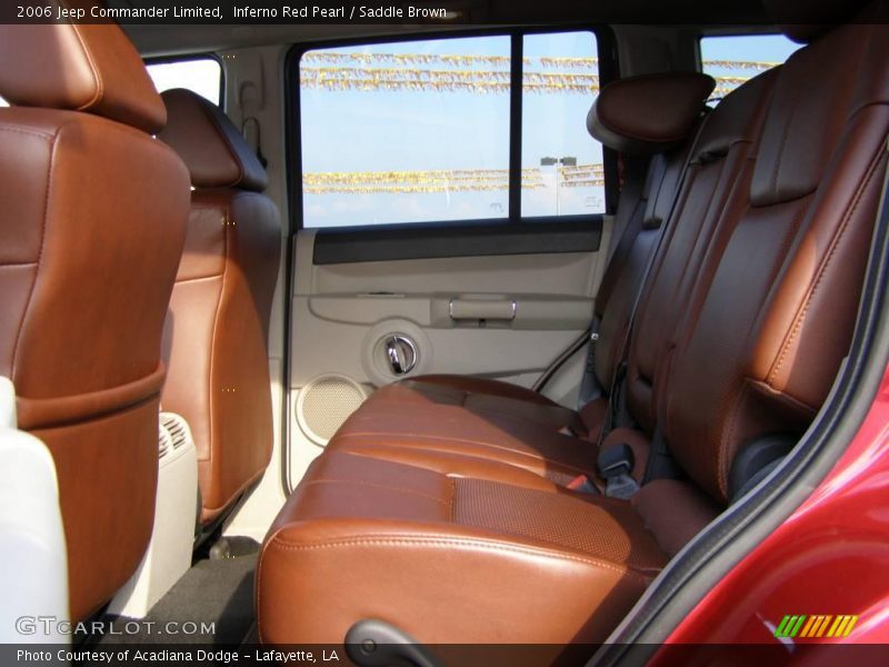 Inferno Red Pearl / Saddle Brown 2006 Jeep Commander Limited