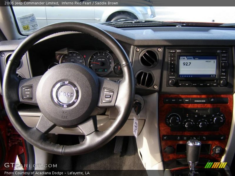 Inferno Red Pearl / Saddle Brown 2006 Jeep Commander Limited