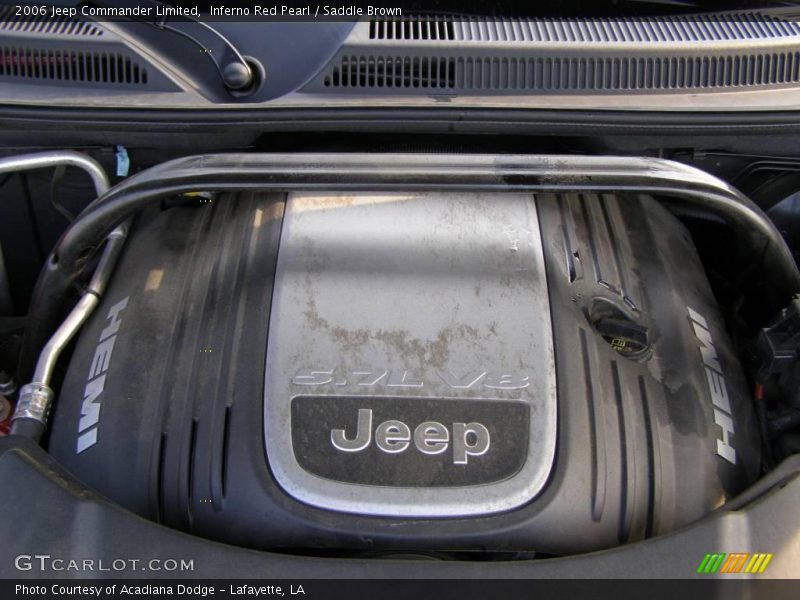 Inferno Red Pearl / Saddle Brown 2006 Jeep Commander Limited