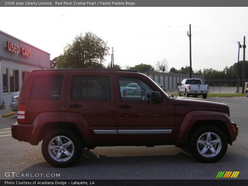 Red Rock Crystal Pearl / Pastel Pebble Beige 2008 Jeep Liberty Limited