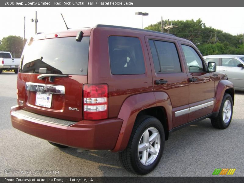 Red Rock Crystal Pearl / Pastel Pebble Beige 2008 Jeep Liberty Limited