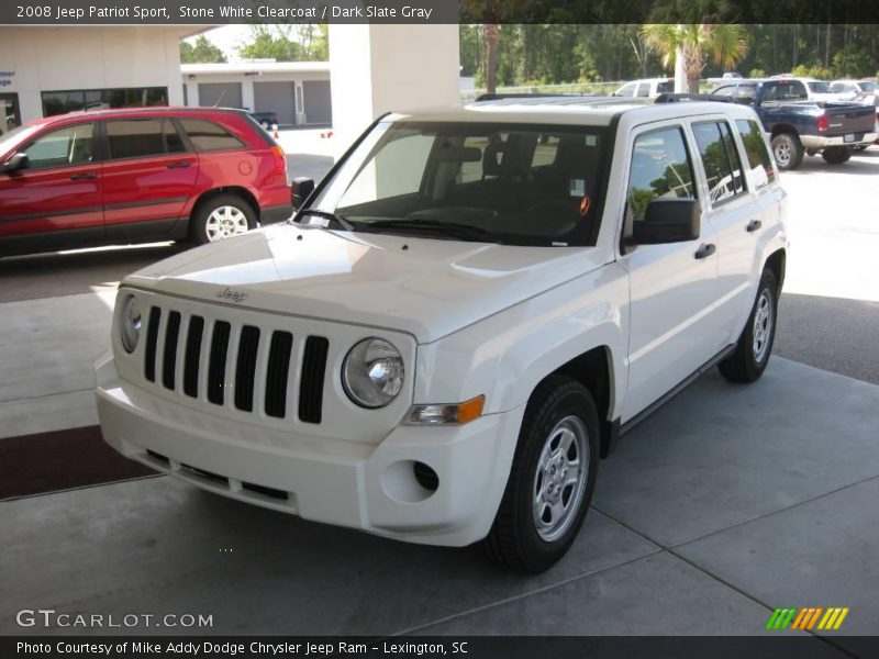Stone White Clearcoat / Dark Slate Gray 2008 Jeep Patriot Sport