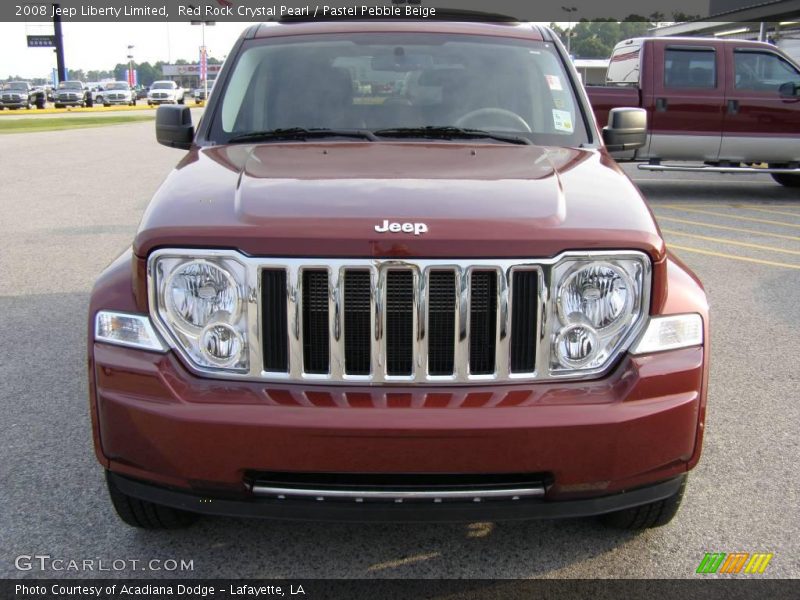 Red Rock Crystal Pearl / Pastel Pebble Beige 2008 Jeep Liberty Limited