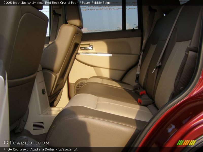Red Rock Crystal Pearl / Pastel Pebble Beige 2008 Jeep Liberty Limited