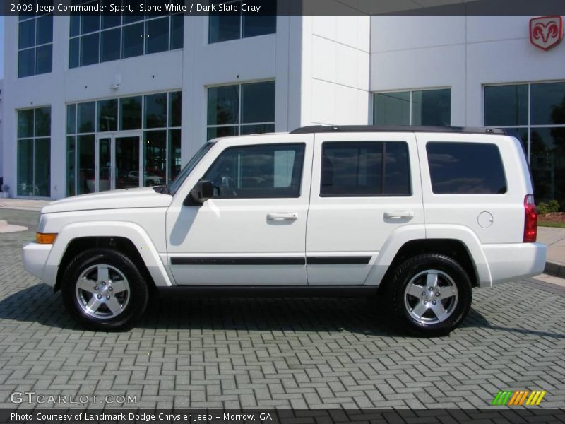 Stone White / Dark Slate Gray 2009 Jeep Commander Sport