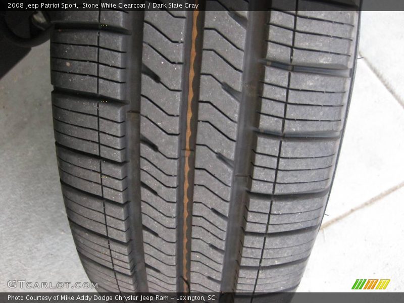 Stone White Clearcoat / Dark Slate Gray 2008 Jeep Patriot Sport