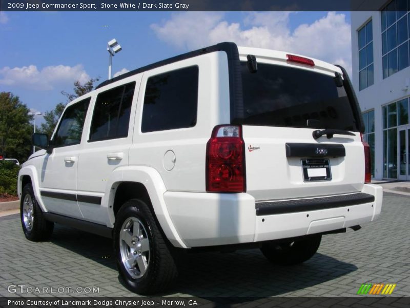 Stone White / Dark Slate Gray 2009 Jeep Commander Sport