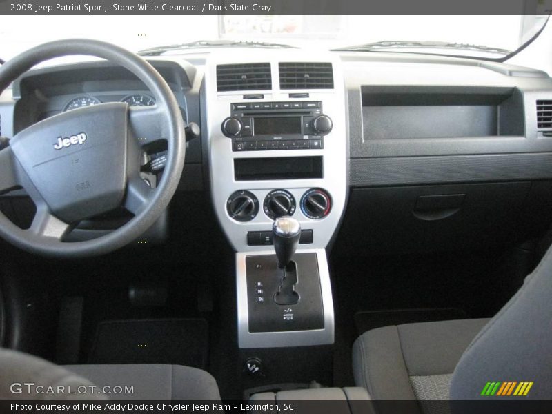 Stone White Clearcoat / Dark Slate Gray 2008 Jeep Patriot Sport