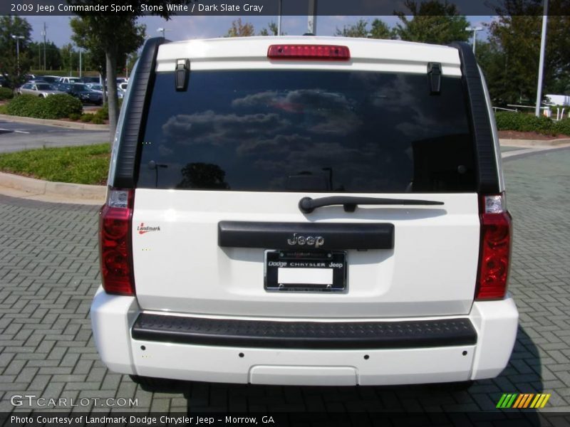 Stone White / Dark Slate Gray 2009 Jeep Commander Sport