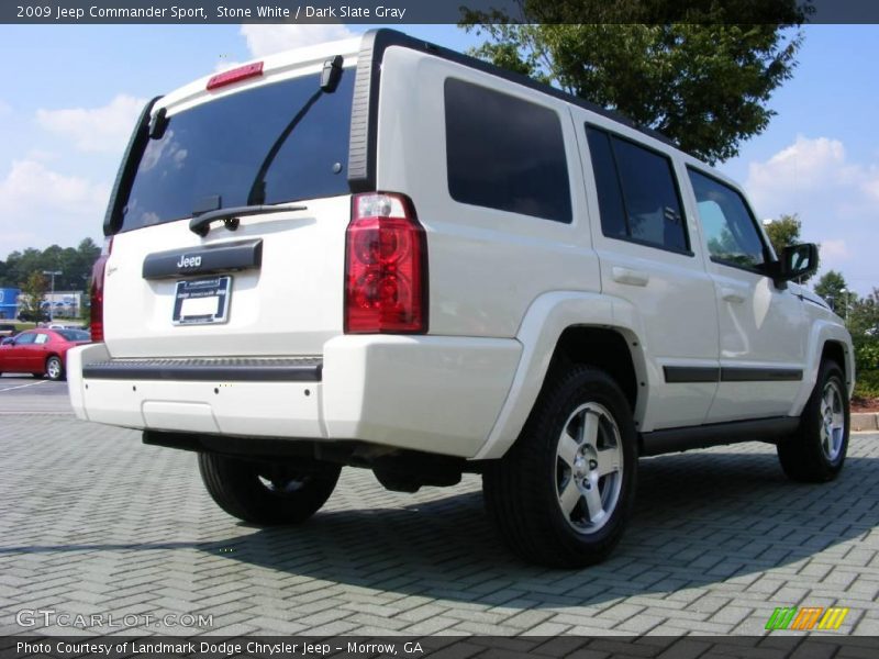 Stone White / Dark Slate Gray 2009 Jeep Commander Sport