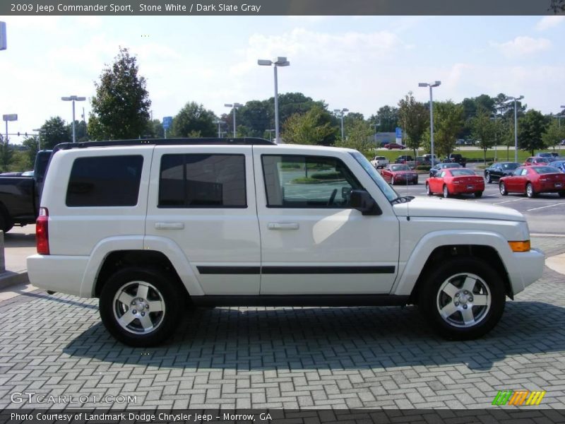 Stone White / Dark Slate Gray 2009 Jeep Commander Sport