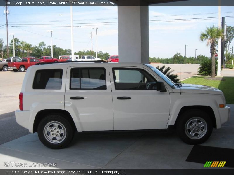 Stone White Clearcoat / Dark Slate Gray 2008 Jeep Patriot Sport