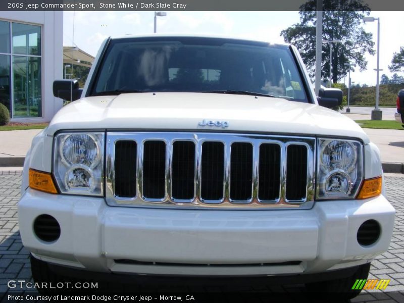Stone White / Dark Slate Gray 2009 Jeep Commander Sport