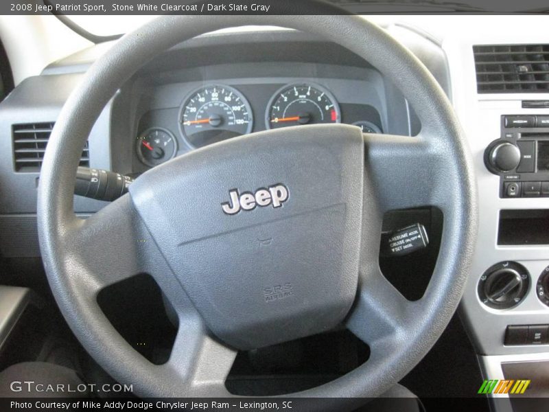 Stone White Clearcoat / Dark Slate Gray 2008 Jeep Patriot Sport