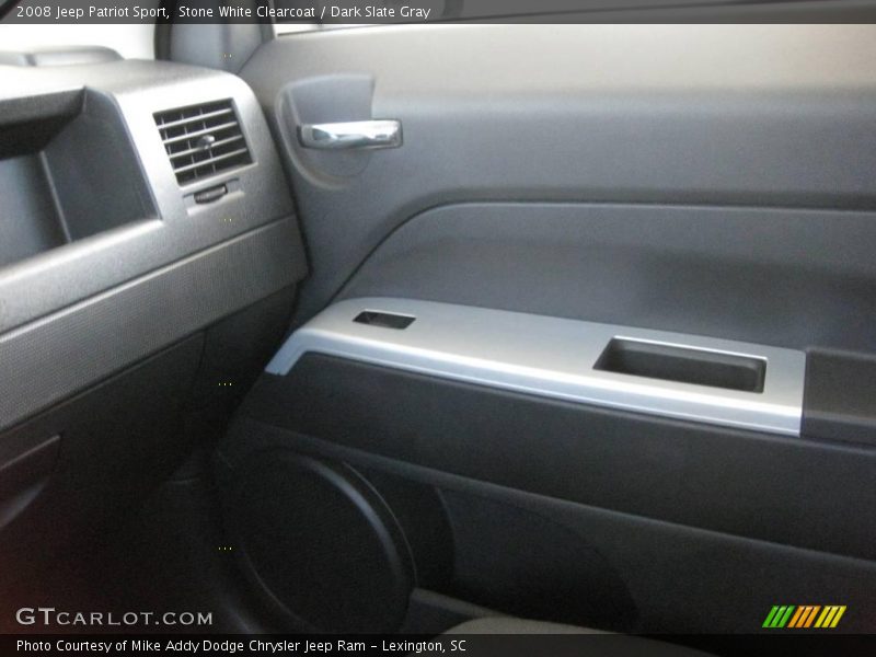 Stone White Clearcoat / Dark Slate Gray 2008 Jeep Patriot Sport