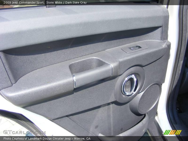 Stone White / Dark Slate Gray 2009 Jeep Commander Sport