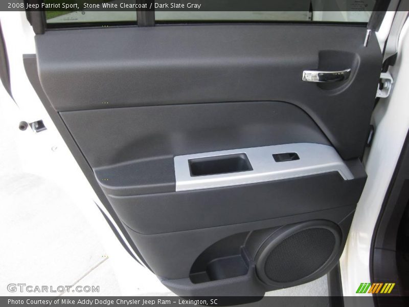 Stone White Clearcoat / Dark Slate Gray 2008 Jeep Patriot Sport