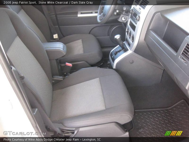 Stone White Clearcoat / Dark Slate Gray 2008 Jeep Patriot Sport