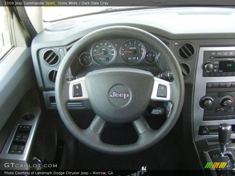 Stone White / Dark Slate Gray 2009 Jeep Commander Sport