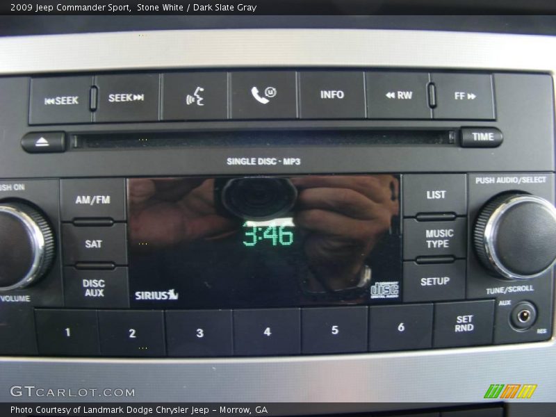 Stone White / Dark Slate Gray 2009 Jeep Commander Sport