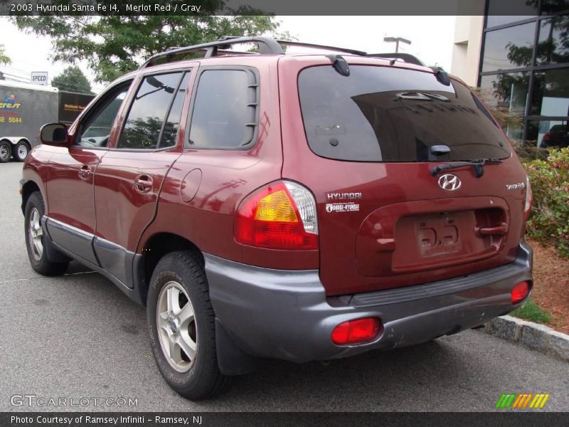 Merlot Red / Gray 2003 Hyundai Santa Fe I4