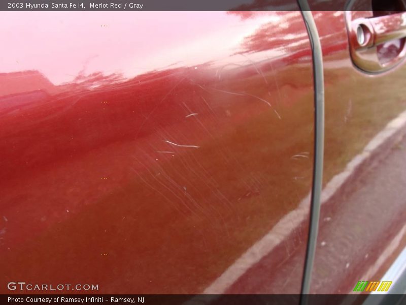 Merlot Red / Gray 2003 Hyundai Santa Fe I4