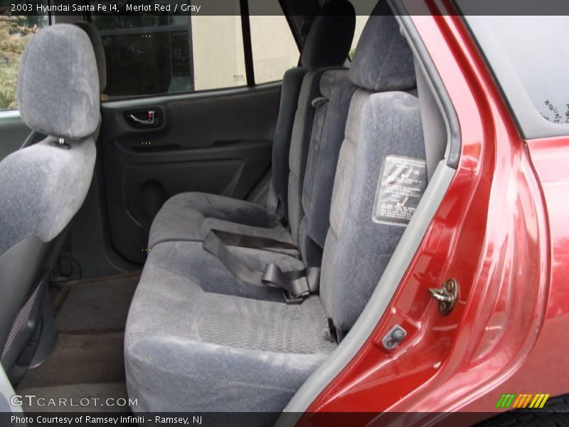 Merlot Red / Gray 2003 Hyundai Santa Fe I4