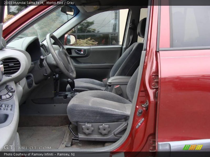 Merlot Red / Gray 2003 Hyundai Santa Fe I4